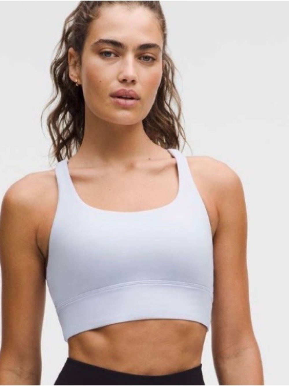 NWT Lululemon Energy Longline bra Blue Medium Support B-C Cups, Size 8